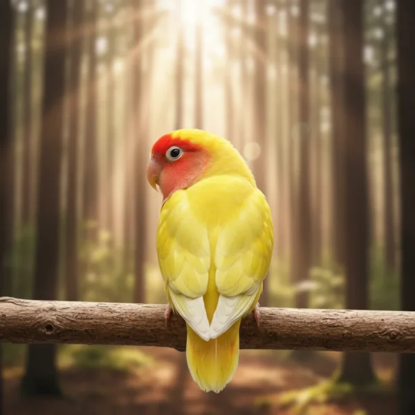 Home 10 Lutino Lovebird Peach Faced – Vibrant Premium Pet Bird LL001