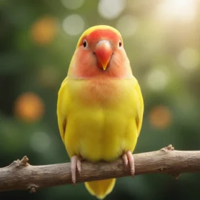 Lutino Lovebird Peach Faced – Vibrant Premium Pet Bird LL001